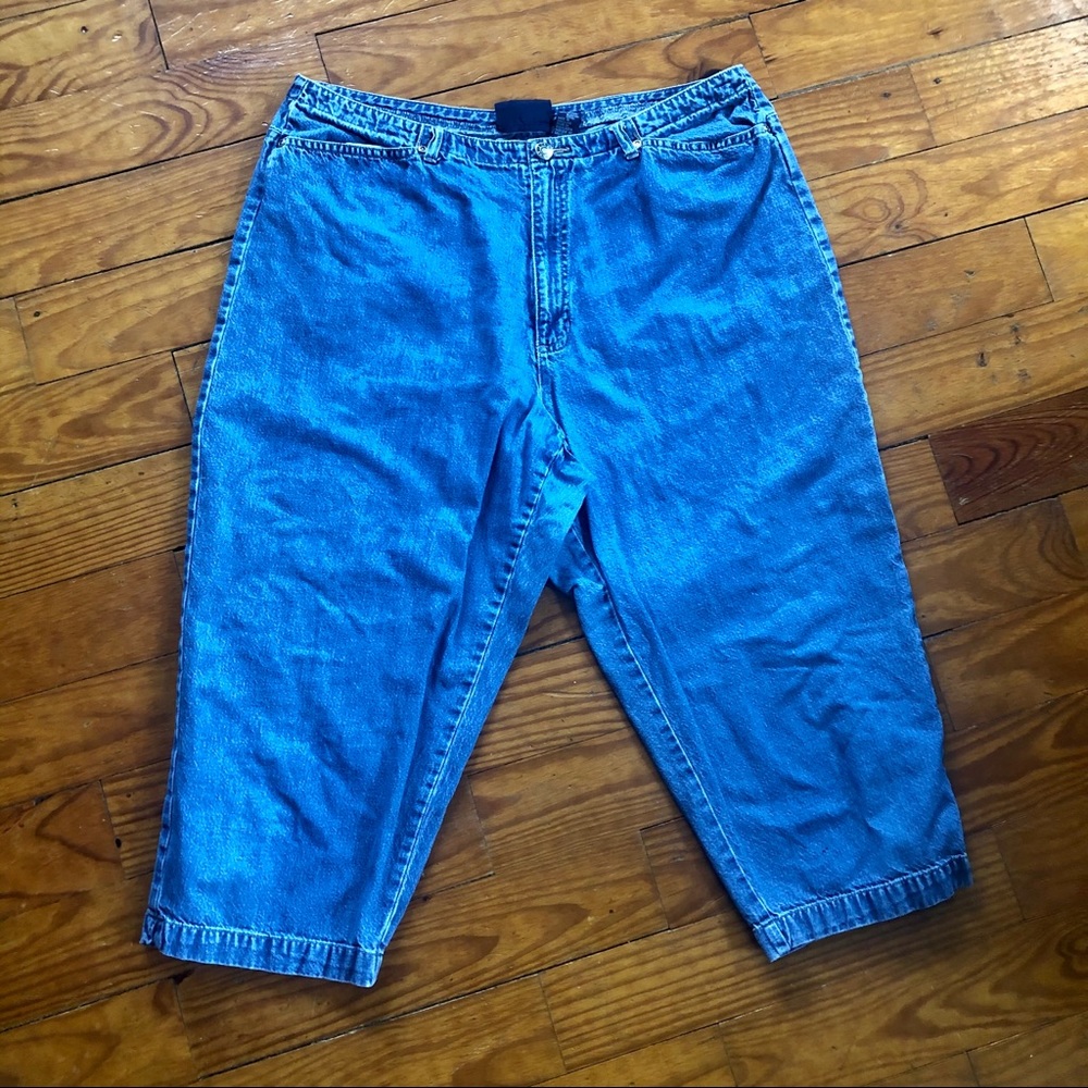 Vintage Crazy Horse Jean Shorts / Capris / Jorts
